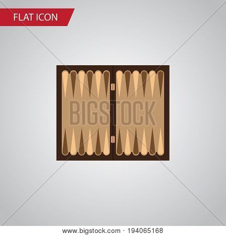 Isolated Backgammon Flat Icon. Dice Vector Element Can Be Used For Dice, Backgammon, Table Design Concept.