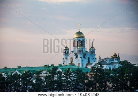Yekaterinburg, Russia - June 2, 2017: The Church On Blood In Honour Of All Saints Resplendent In The