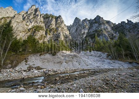 river in Alps - National park Kalkalpen