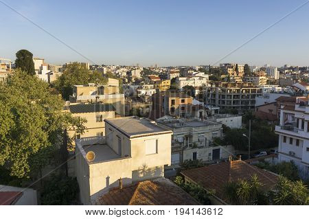 Algiers Algeria city view buildings africa old mediterranean maghreb capital city algerian architecture downtown mauresque heritage alger skyline village historic aged historical IMG1991