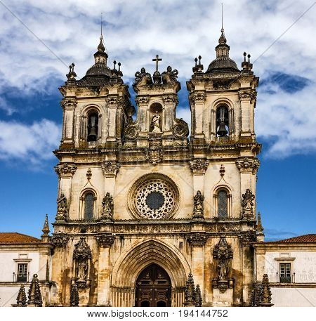 Church of Alcobaca Medieval Roman Catholic Monastery, Portugal