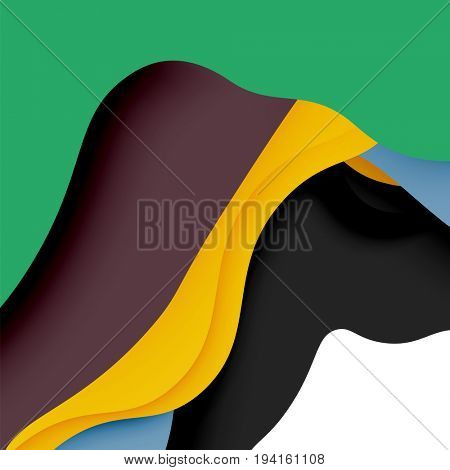 3d abstract background with cut shapes, business presentation, flyer template