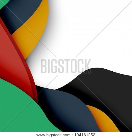 3d abstract background with cut shapes, business presentation, flyer template