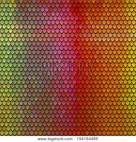 Abstract scale pattern. Roof tiles background. Color squama texture.
