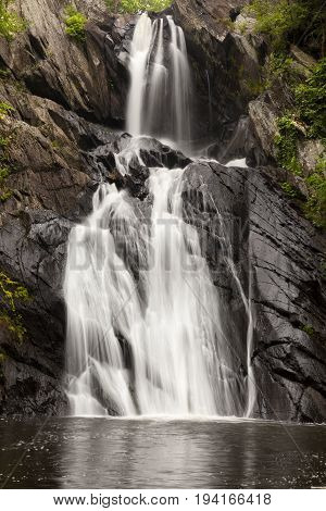 Close Up of High Falls Conservation in New York