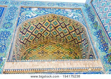 Lyabi Hauz Mosque Detail, Bukhara