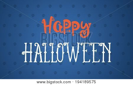 Hapy Halloween design background vector art illustration