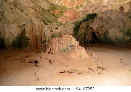 Large chamber in Guadirikiri Cave in Aruba.