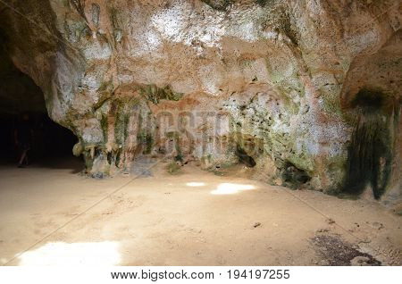 Quadirikiri's chamber cave on Aruba's backside of the island
