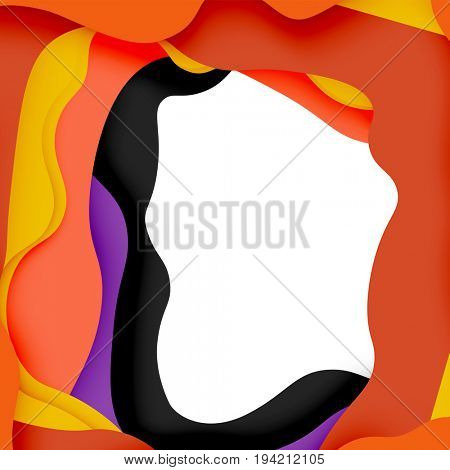 3d abstract background with cut shapes, business presentation, flyer template
