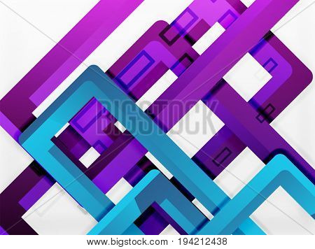 Rectangle tube elements, 3d background