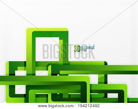 Rectangle tube elements, 3d background