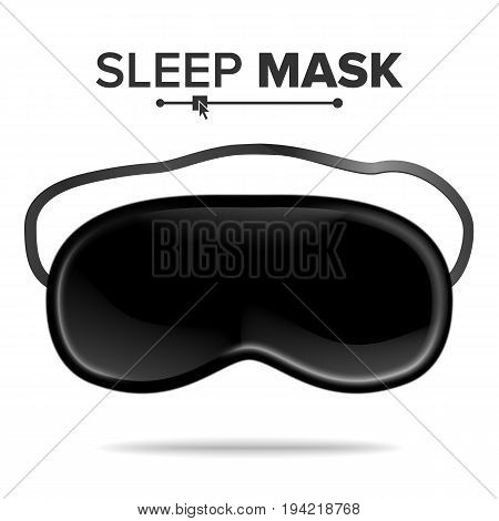 Sleeping Eye Mask Vector. Popular Eye Sleep Mask. Help To Sleep Better