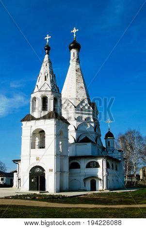 Exterior view to Church of the Epiphany at Krasnoe na VolgaKostromskaya area Russia