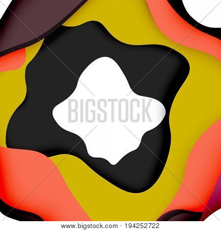 3d abstract background with cut shapes, business presentation, flyer template