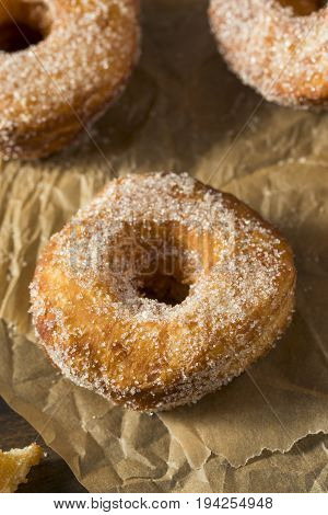 Homemade Sugary Cronut Donuts