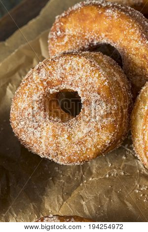 Homemade Sugary Cronut Donuts