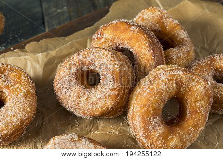 Homemade Sugary Cronut Donuts