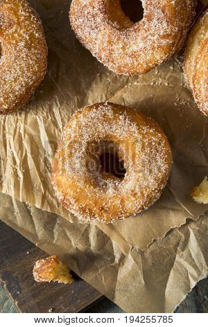 Homemade Sugary Cronut Donuts