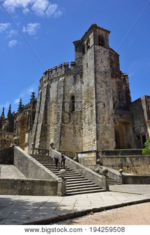 Exterior Of Templar Church Of The Convent Of The Order Of Christ In Tomar Portugal