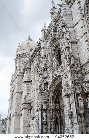 South Portal To Jeronimos Monastery (belem, Portugal)