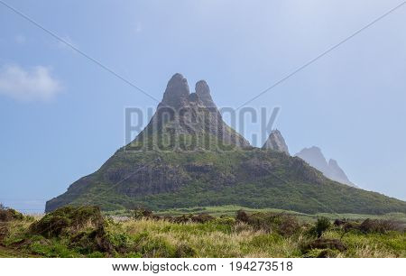 Three Mammals Mountains Mauritius Panorama picture landscape