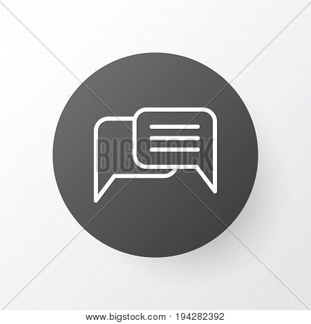 Messaging Icon Symbol. Premium Quality Isolated Chatting Element In Trendy Style.