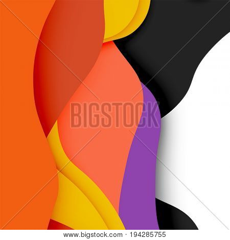 3d abstract background with cut shapes, business presentation, flyer template