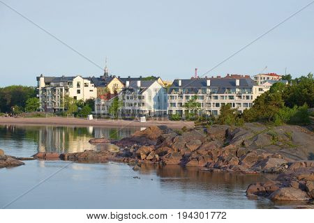 June morning on the shore of Hanko, Finland