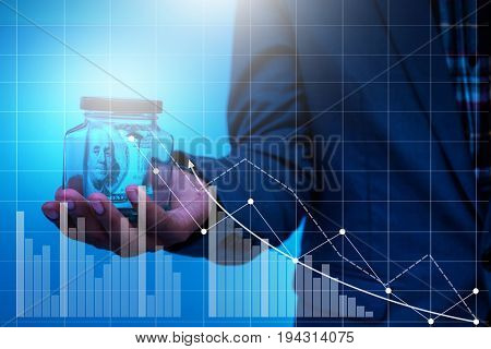Businessman hand working with new modern computer and business strategy.