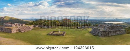 Pre-columbian Archaeological Site Of Xochicalco In Mexico