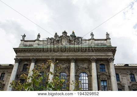 Palace of Justice historic building in Munich sights