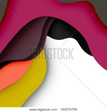 3d abstract background with cut shapes, business presentation, flyer template