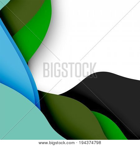3d abstract background with cut shapes, business presentation, flyer template