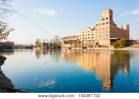 Old Abandoned Factory,industrial Archeology.italy