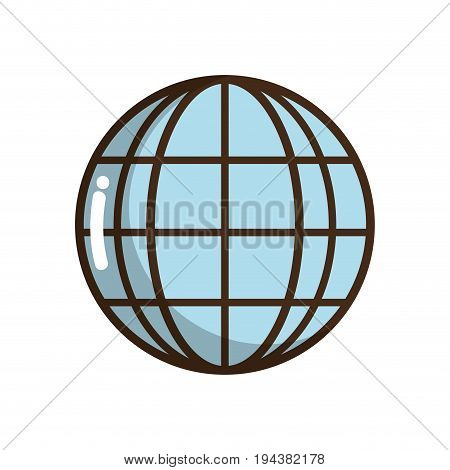 global earth planet to exploration ubication vector illustration
