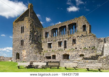 Medieval ruin of Burg Muenzenberg Hesse Germany