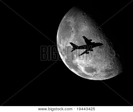 เครื่องบิน A380 หน้าดวงจันทร์