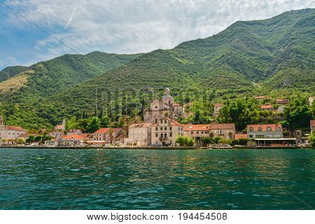 Waterfront Of Small Town Prcanj