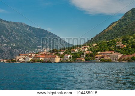 View Of Bay Of Kotor Near Prcanj
