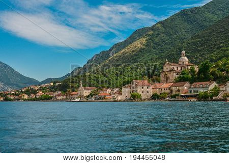View Of Bay Of Kotor Near Prcanj