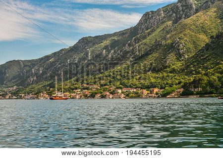 View Of Bay Of Kotor Near Prcanj