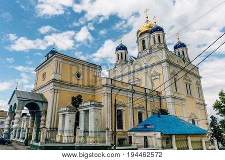 Ascension Cathedral - the main Orthodox church of the city of Yelets, the cathedral church of Elets Diocese, Russia