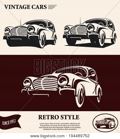 The vintage cars retro style since 1953