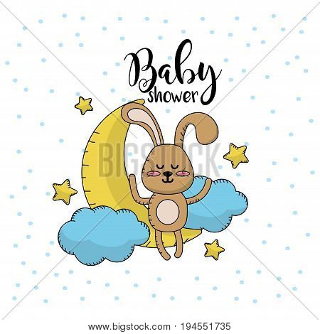 baby shower to welcome a child in the family vector illustration