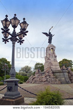 TALLINN ESTONIA- SEPTEMBER 7: Monument to crew of the sunk Russian battleship 
