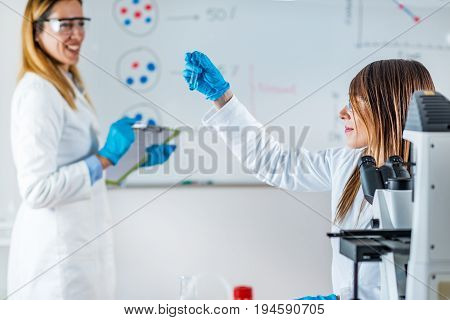 Scientific Research In The Lab, Two People