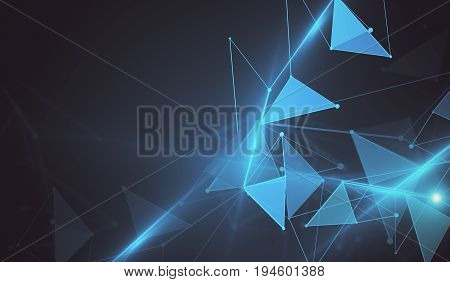 Blue Polygonal Wallpaper