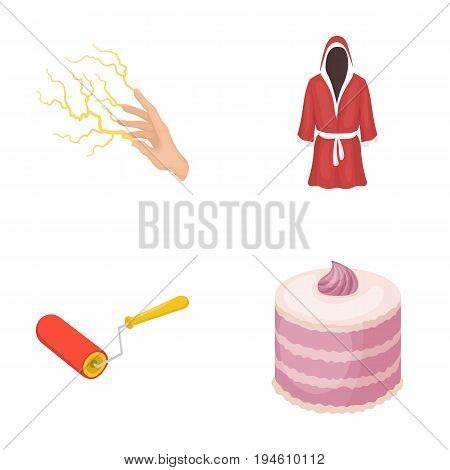 magic, building and other  icon in cartoon style.sports, cooking icons in set collection.