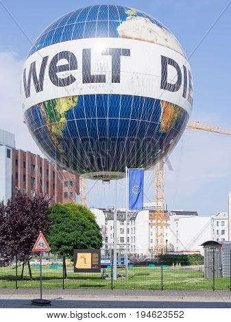 BERLIN GERMANY - JULY 9 2017: Hot Air Balloon 